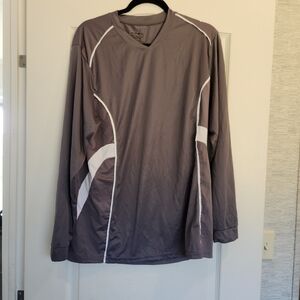 Augusta Sportswear Gray Long Sleeve Tee Adult M Euc